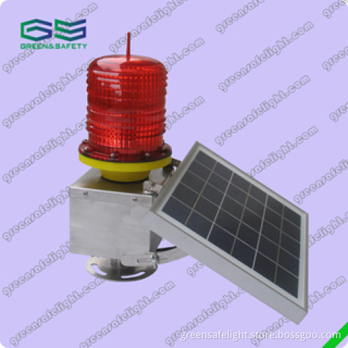 GS-LS/S Low-Intensity Single Solar Powered Aviation Obstruction Light